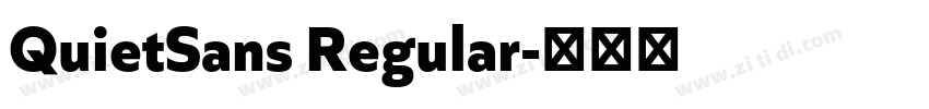 QuietSans Regular字体转换